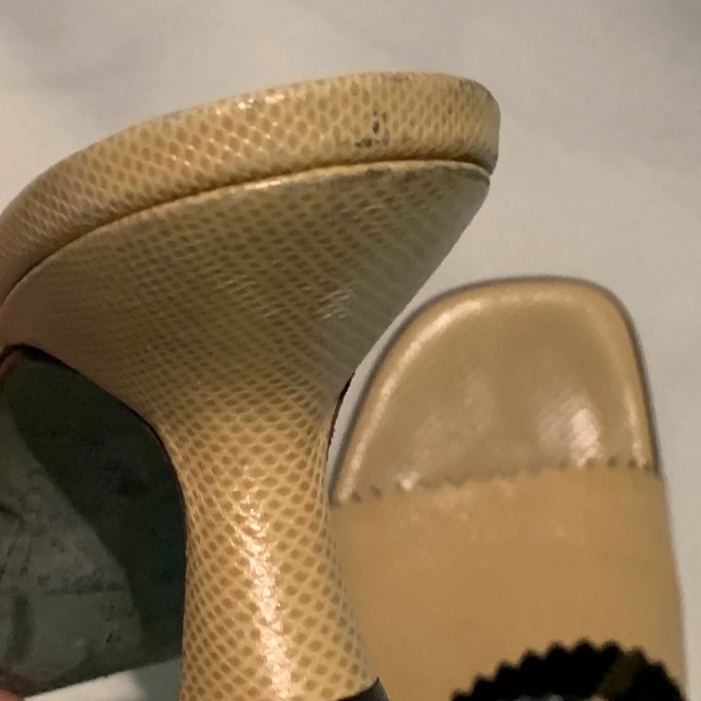 Donald J. Pliner Leather Kitten Heel Mules - Picture 9 of 14